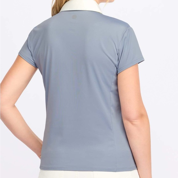 FLAG & ANTHEM Colorblock Pique Polo Rugby Stretch Women's Small - Picture 3 of 8